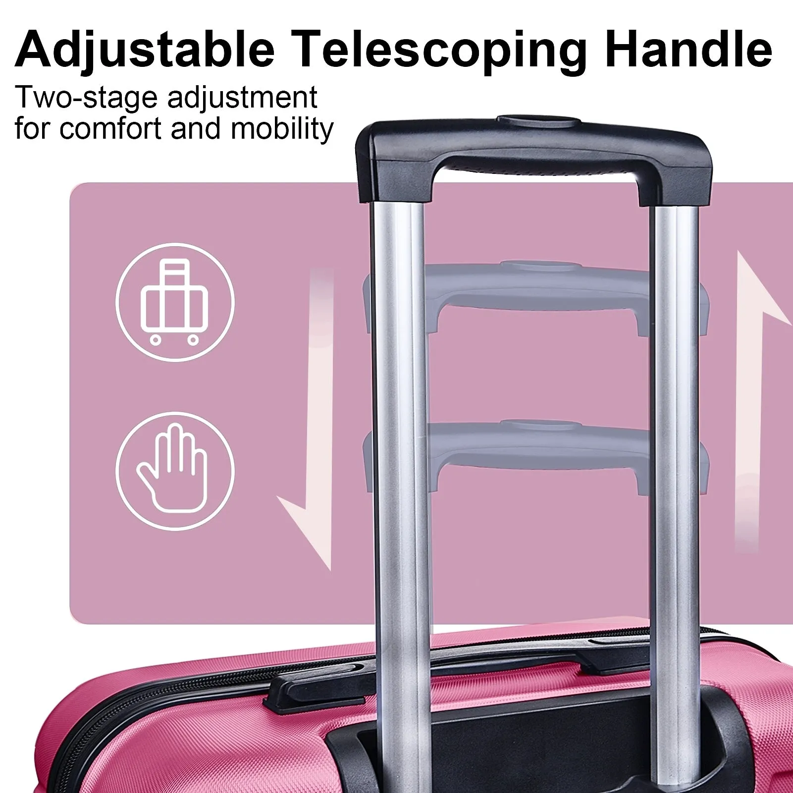3-Piece Luggage Set w/ Spinner Wheels & TSA Lock