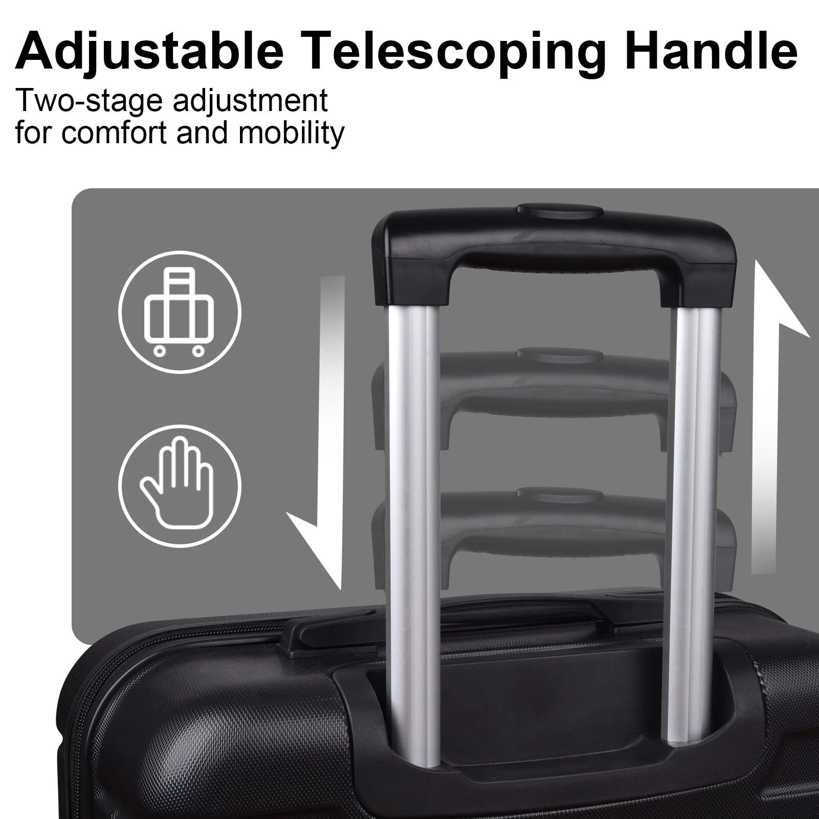 3-Piece Luggage Set w/ Spinner Wheels & TSA Lock