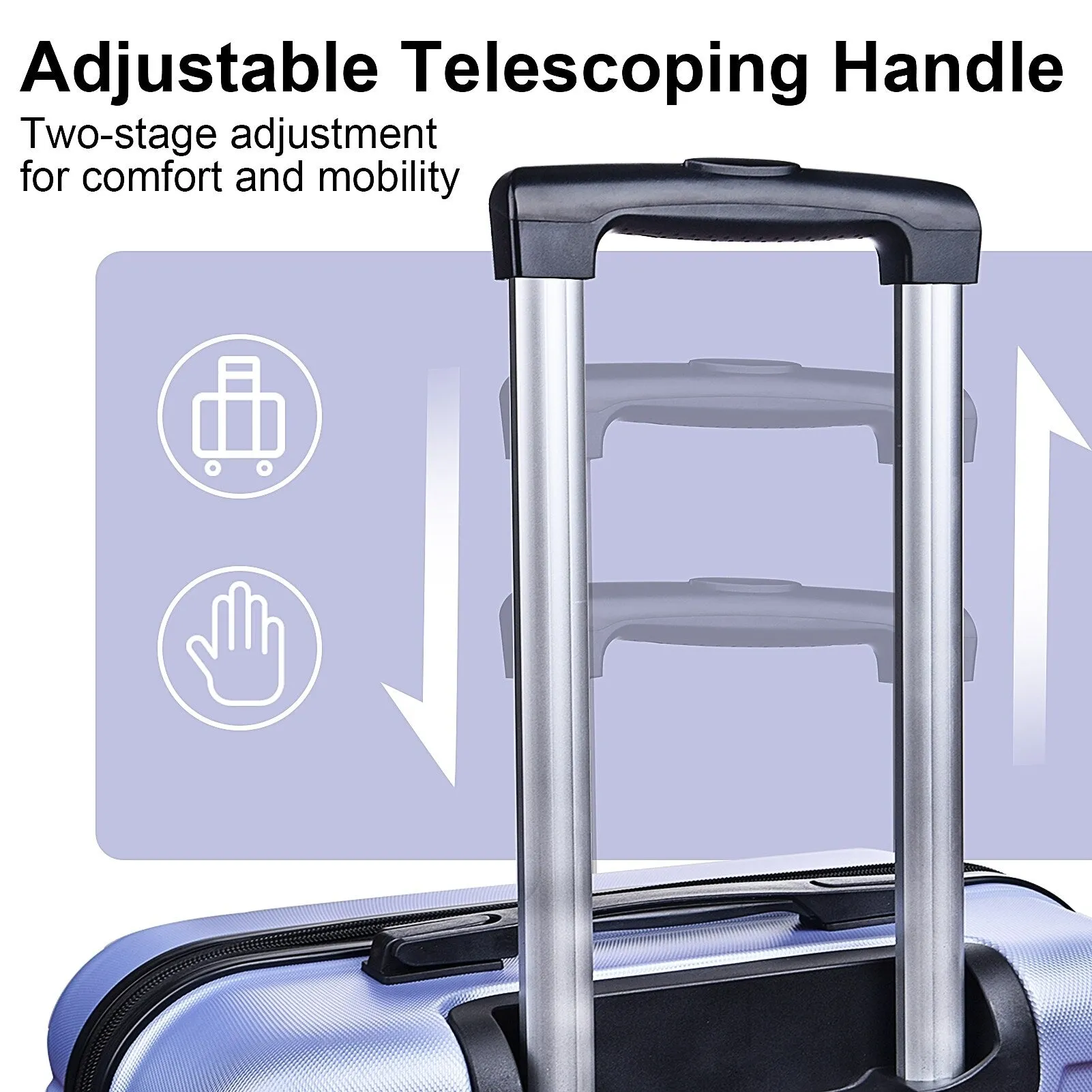 3-Piece Luggage Set w/ Spinner Wheels & TSA Lock