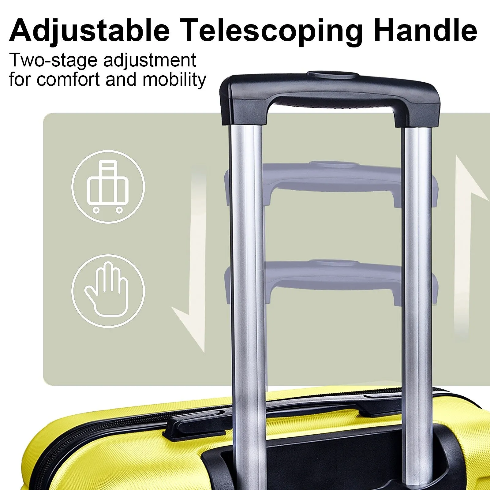 3-Piece Luggage Set w/ Spinner Wheels & TSA Lock