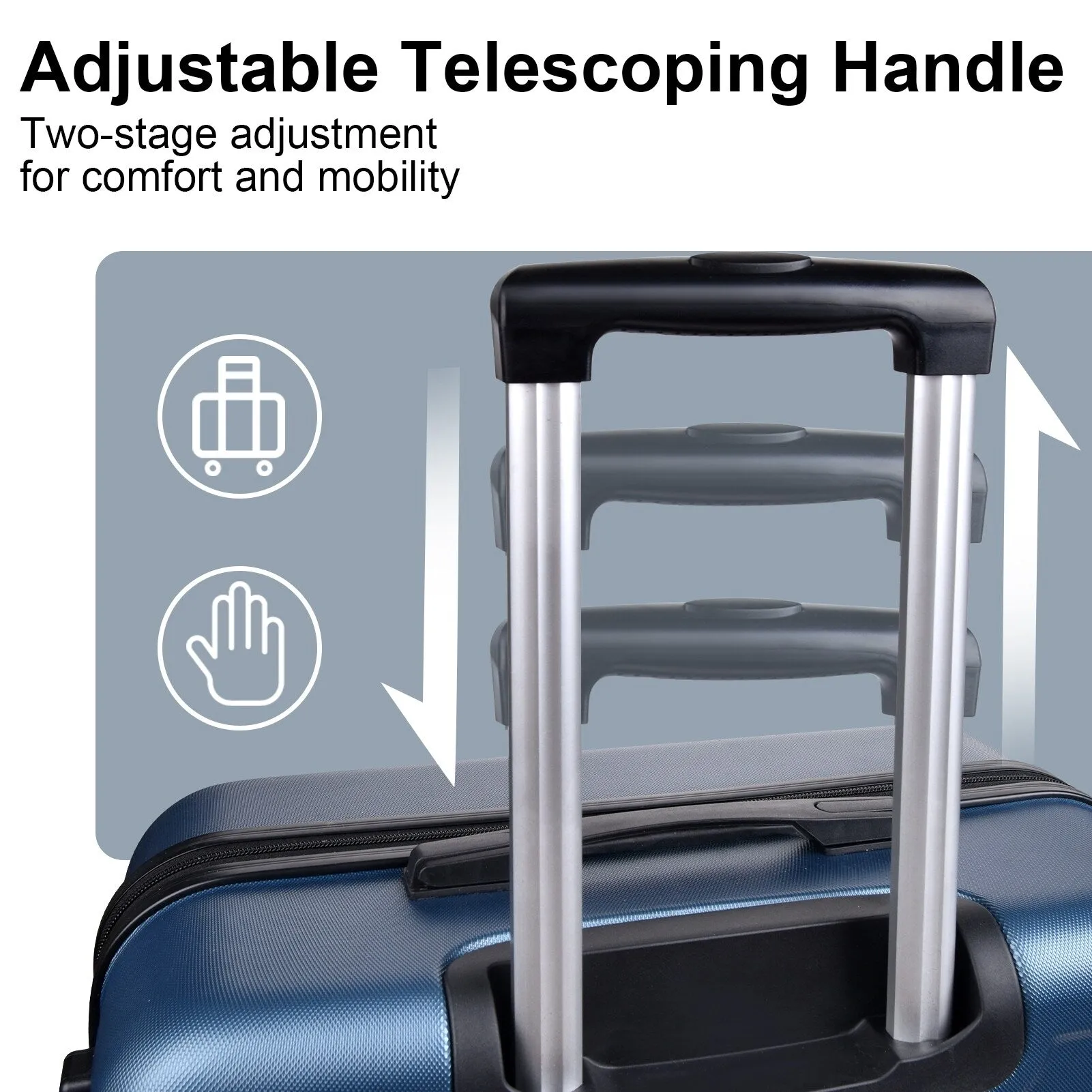 3-Piece Luggage Set w/ Spinner Wheels & TSA Lock