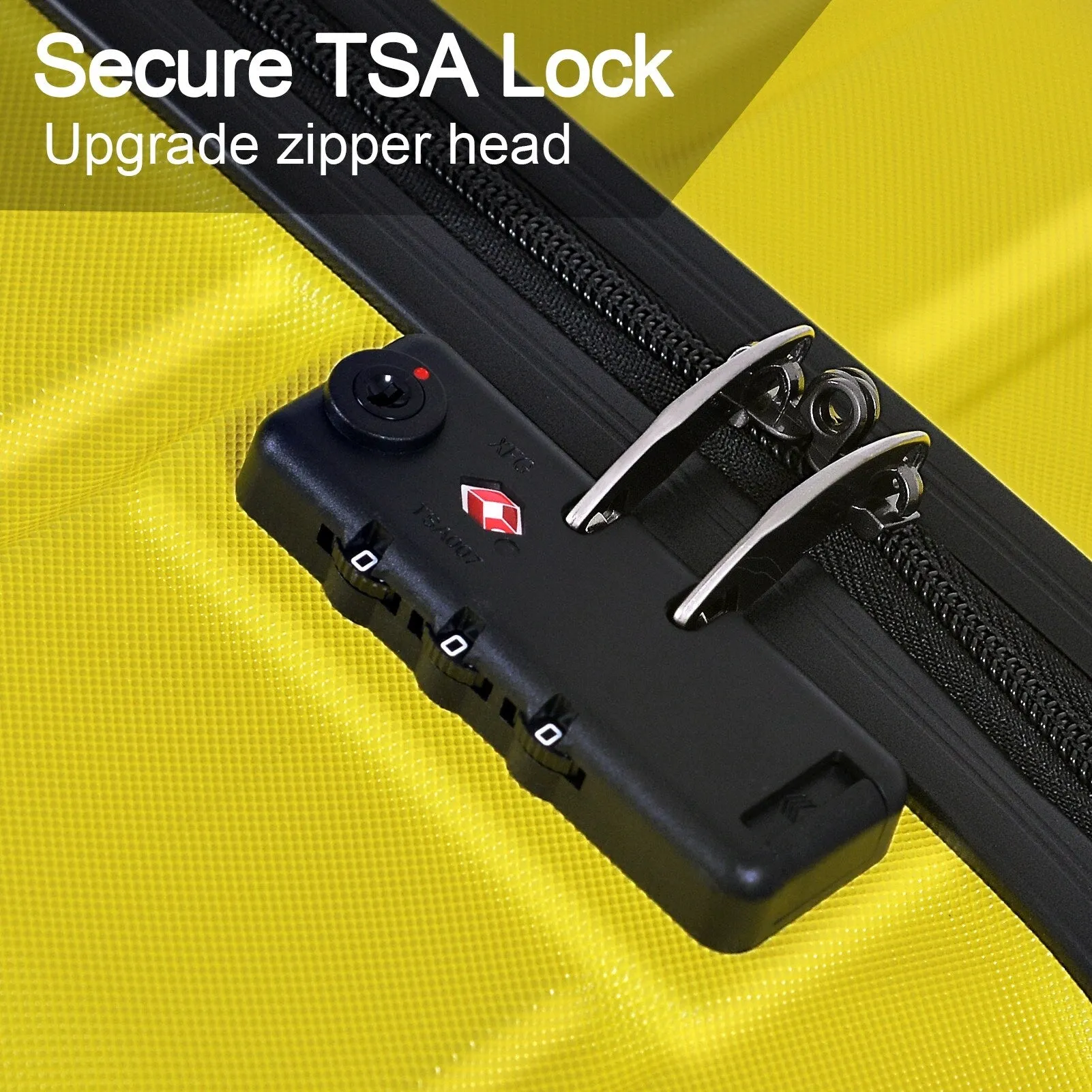 3-Piece Luggage Set w/ Spinner Wheels & TSA Lock