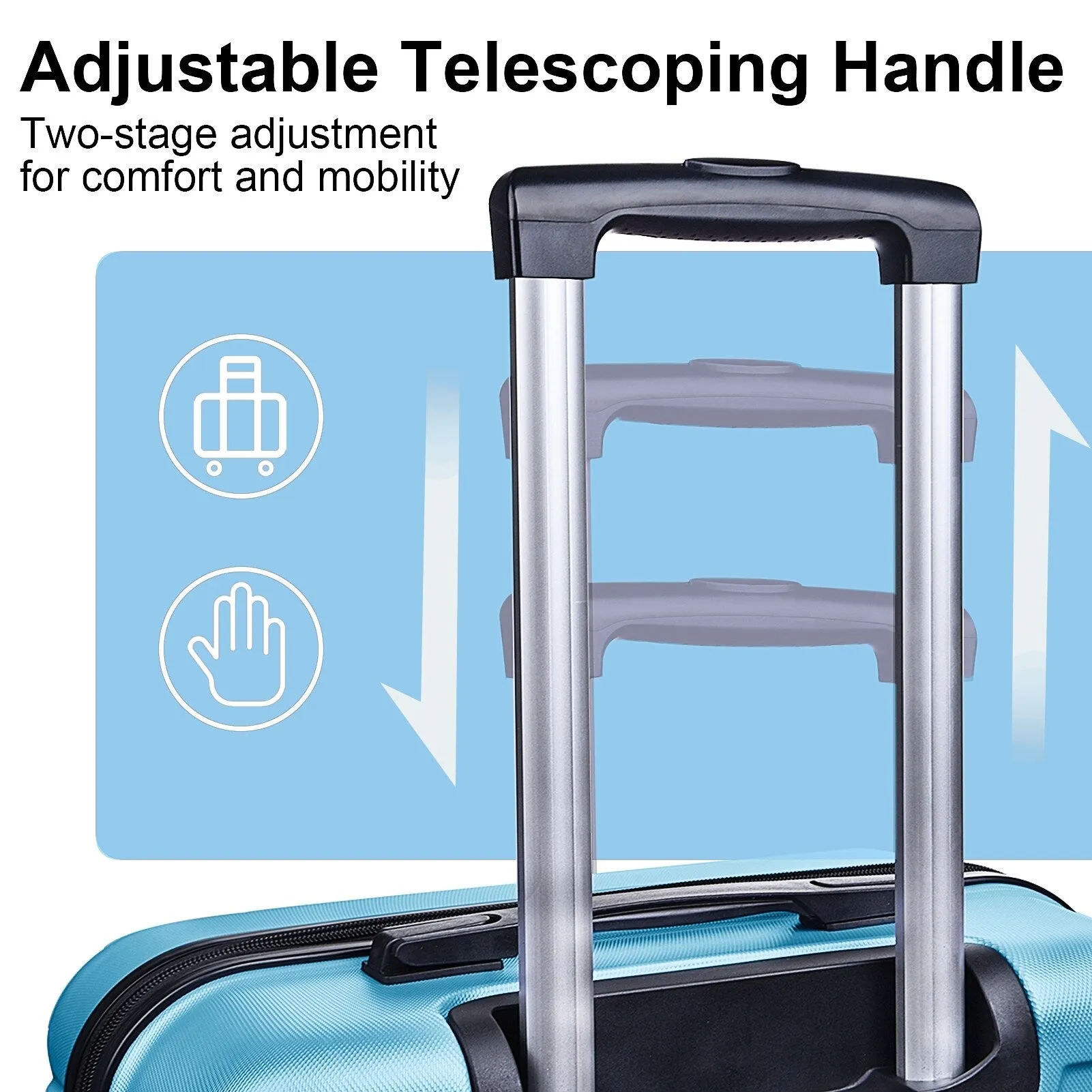 3-Piece Luggage Set w/ Spinner Wheels & TSA Lock