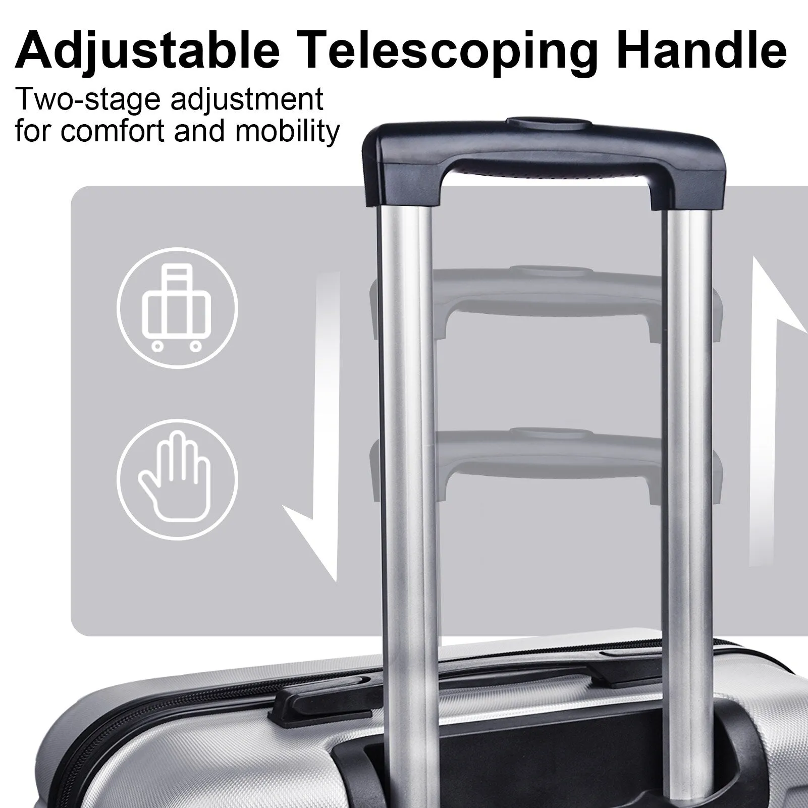 3-Piece Luggage Set w/ Spinner Wheels & TSA Lock