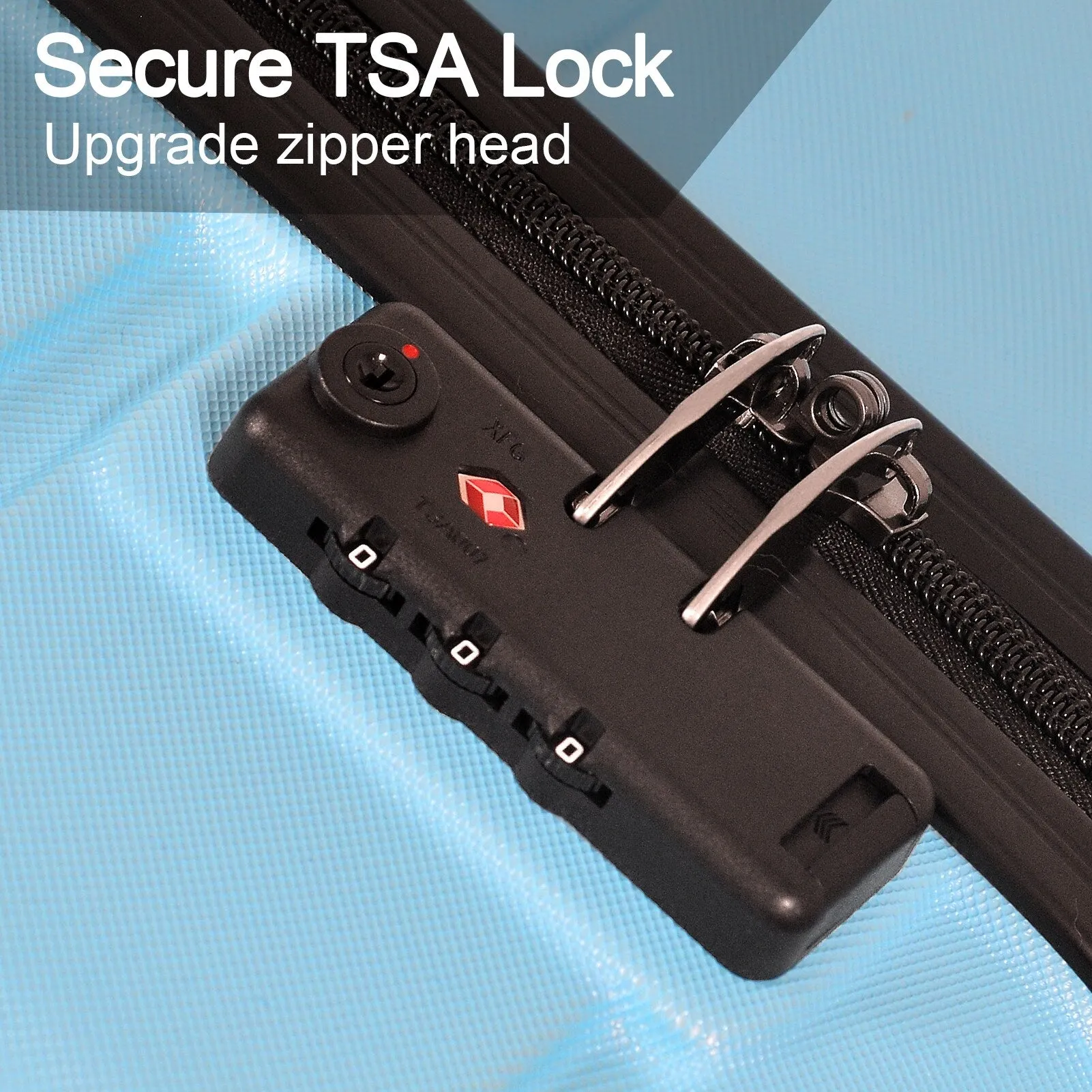 3-Piece Luggage Set w/ Spinner Wheels & TSA Lock