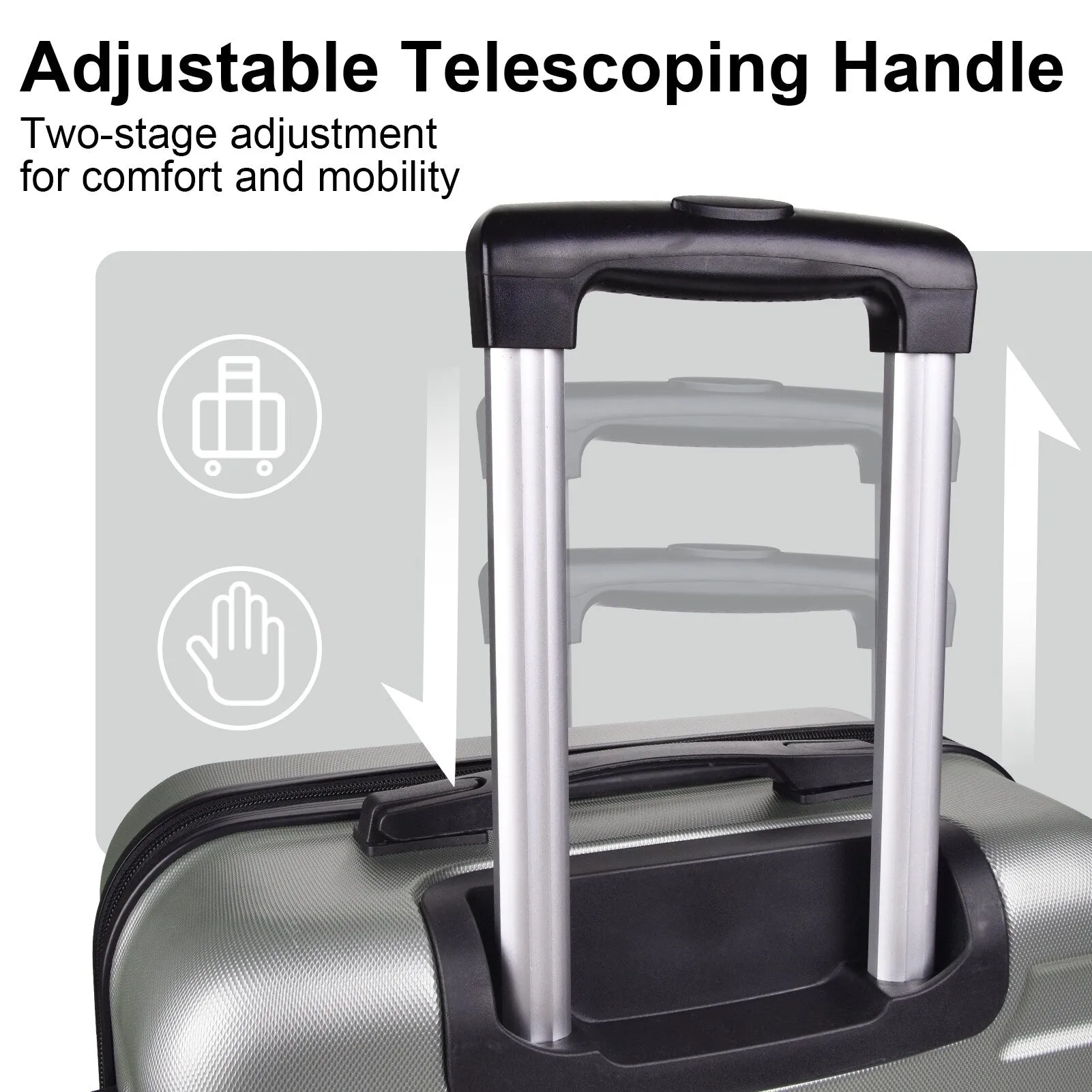 3-Piece Luggage Set w/ Spinner Wheels & TSA Lock