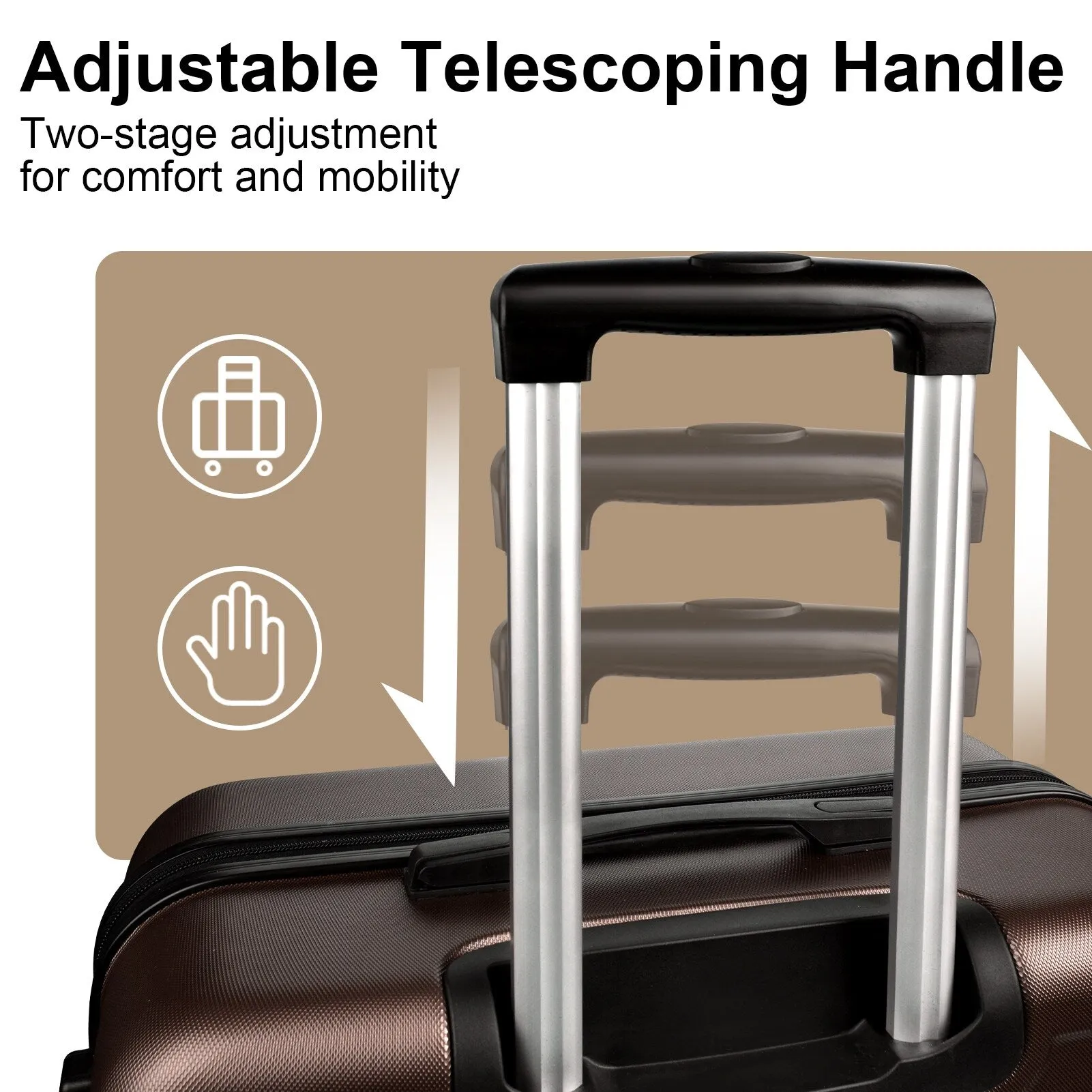3-Piece Luggage Set w/ Spinner Wheels & TSA Lock
