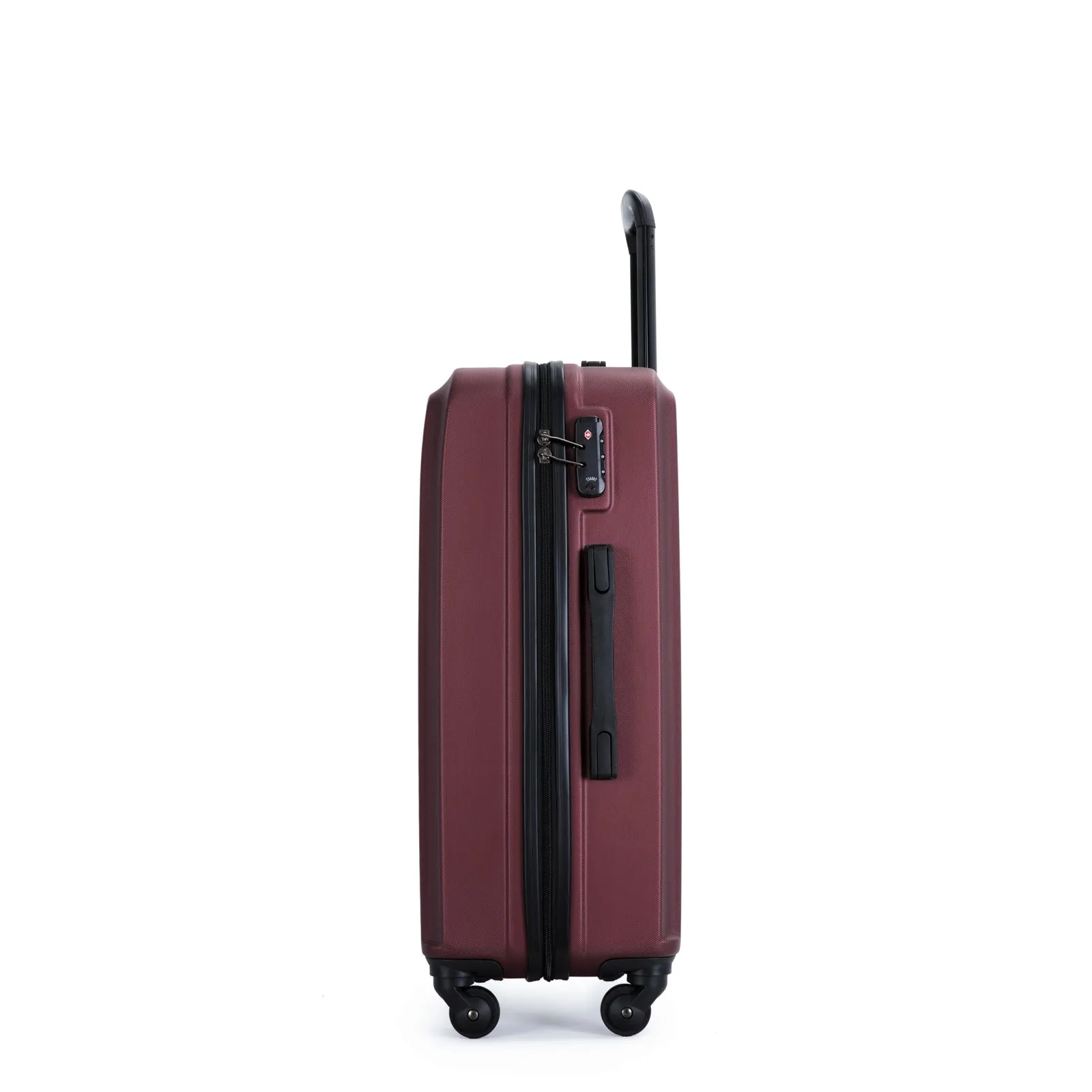 3 Piece Luggage Sets ABS Lightweight Suitcase with Two Hooks, Spinner Wheels, TSA Lock, (20/24/28)