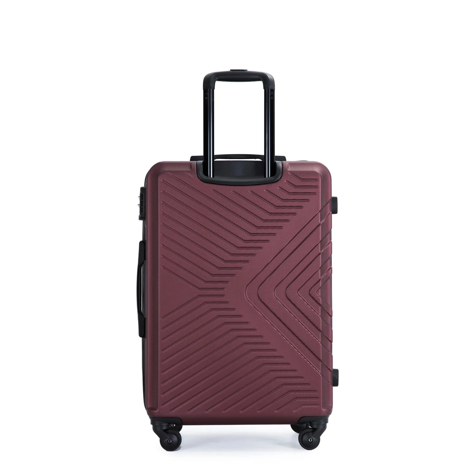 3 Piece Luggage Sets ABS Lightweight Suitcase with Two Hooks, Spinner Wheels, TSA Lock, (20/24/28)