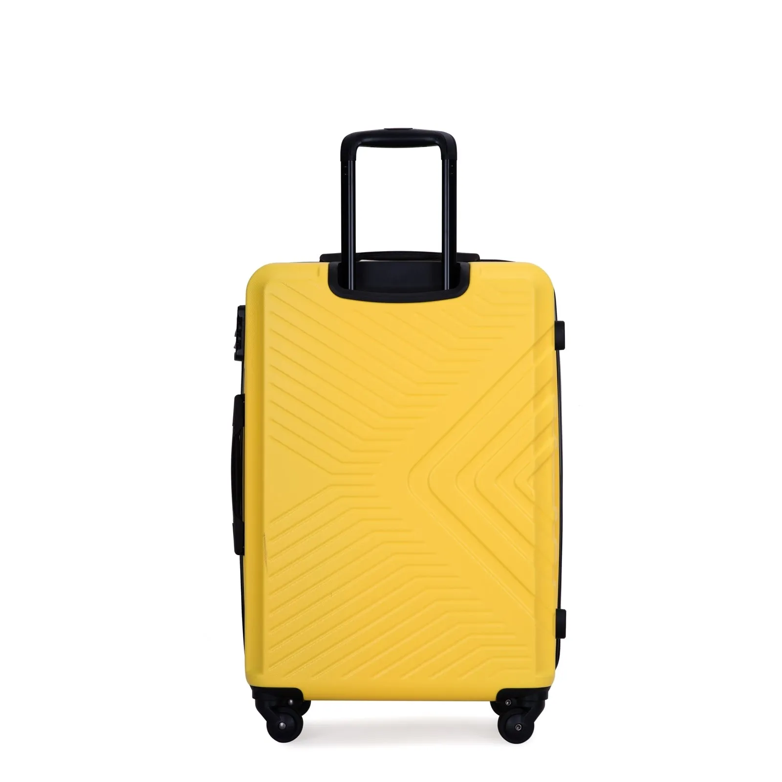 3 Piece Luggage Sets ABS Lightweight Suitcase with Two Hooks, Spinner Wheels, TSA Lock, (20/24/28)