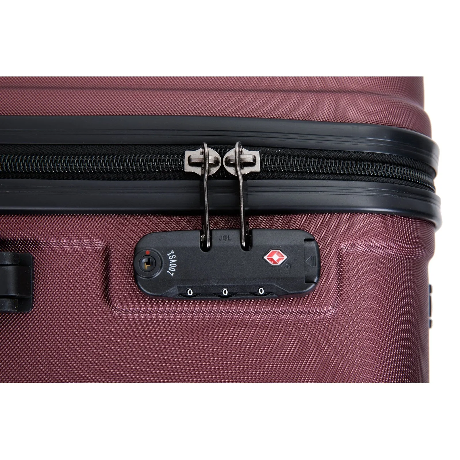 3 Piece Luggage Sets ABS Lightweight Suitcase with Two Hooks, Spinner Wheels, TSA Lock, (20/24/28)