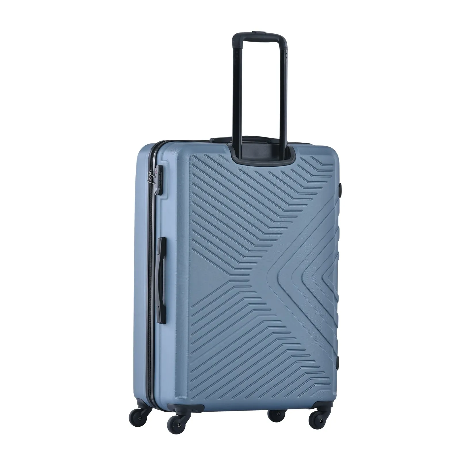 3 Piece Luggage Sets ABS Lightweight Suitcase with Two Hooks, Spinner Wheels, TSA Lock, (20/24/28)