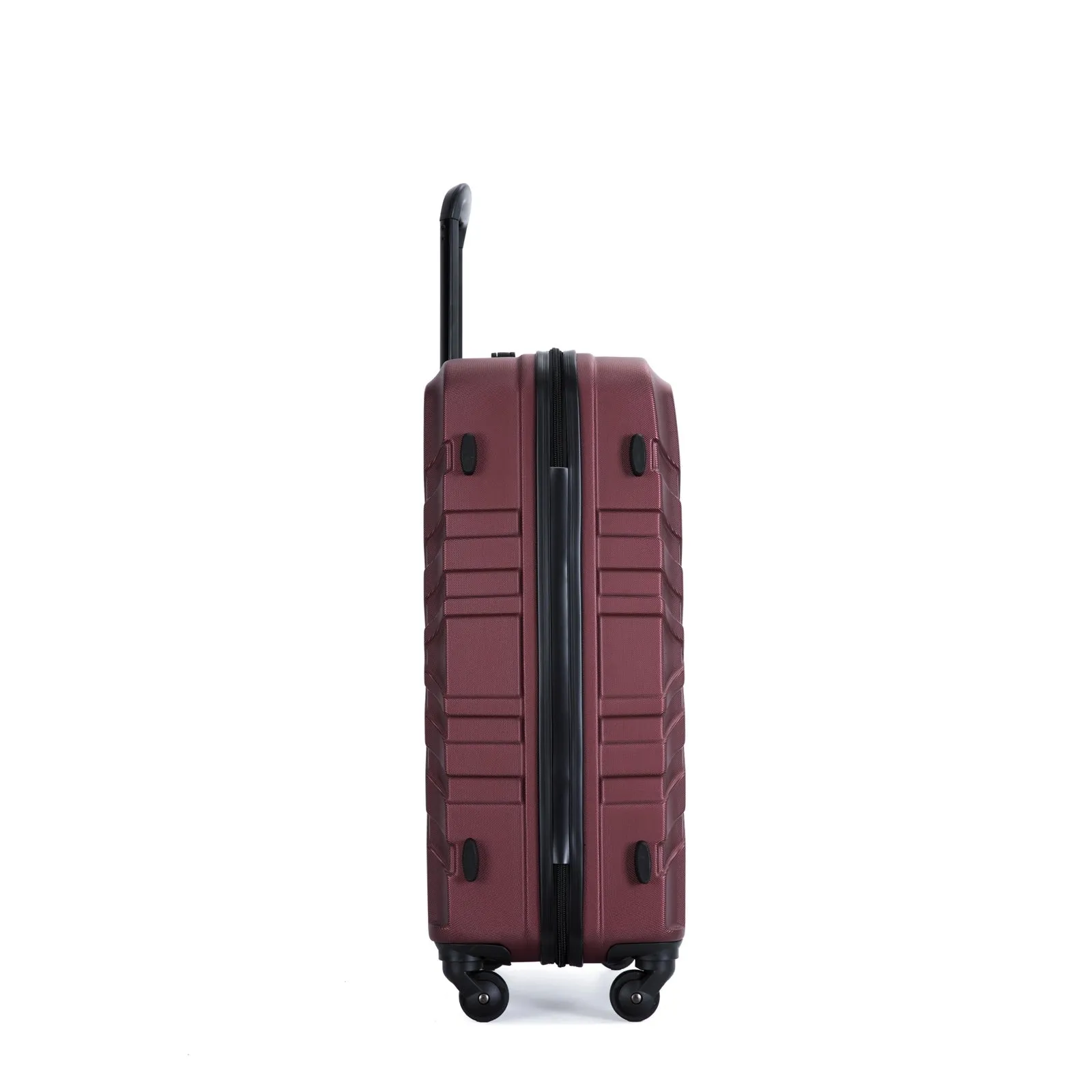 3 Piece Luggage Sets ABS Lightweight Suitcase with Two Hooks, Spinner Wheels, TSA Lock, (20/24/28)