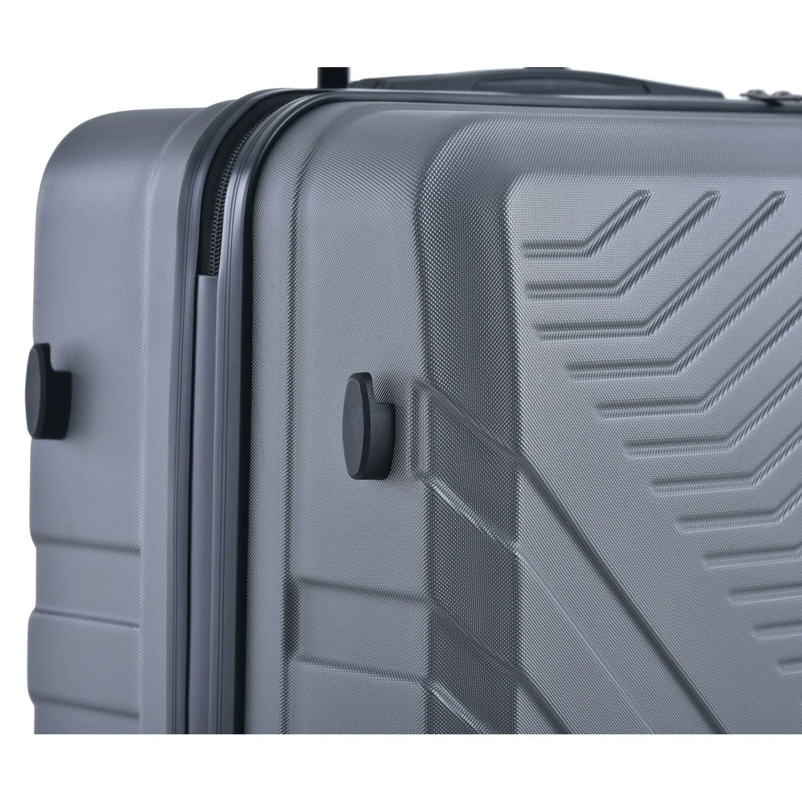 ABS 3 Piece Luggage Sets with Telescoping and Short Handles, Lightweight Suitcase with 2 Hooks and Spinner Wheels & TSA Lock