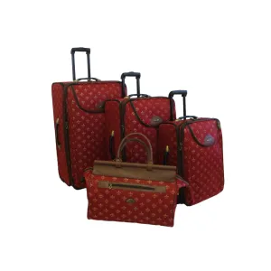 American Flyer Lyon 4 Piece Set 4-Wheel Luggage Sets