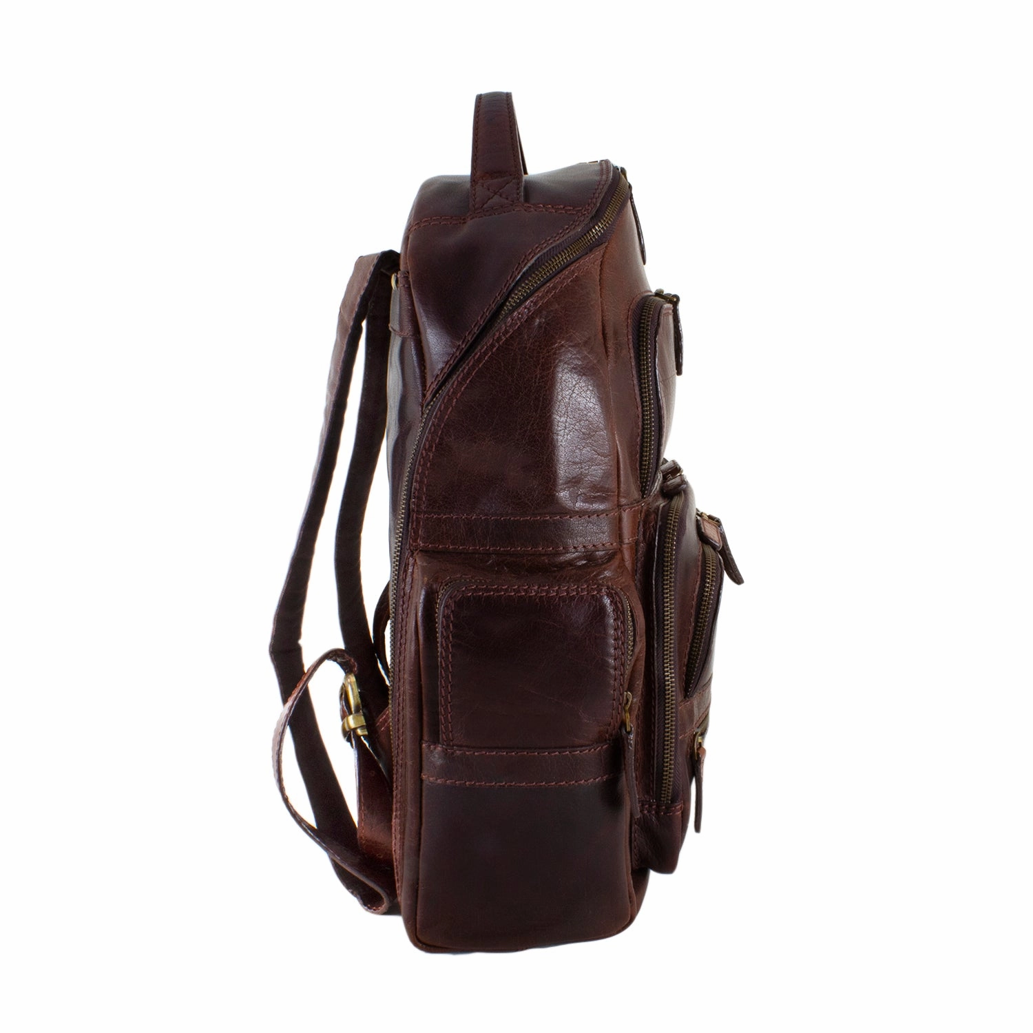 Cheyenne Hand-Stained Water Buffalo Deluxe Laptop Backpack
