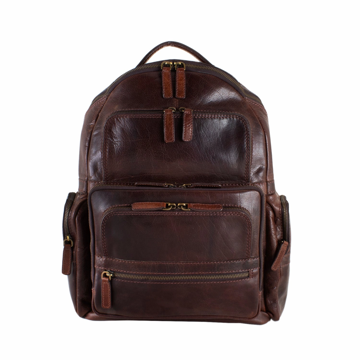 Cheyenne Hand-Stained Water Buffalo Deluxe Laptop Backpack
