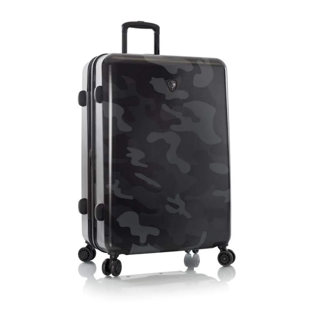 Heys America Black Camo 4-Wheel Spinner Hardside Luggage