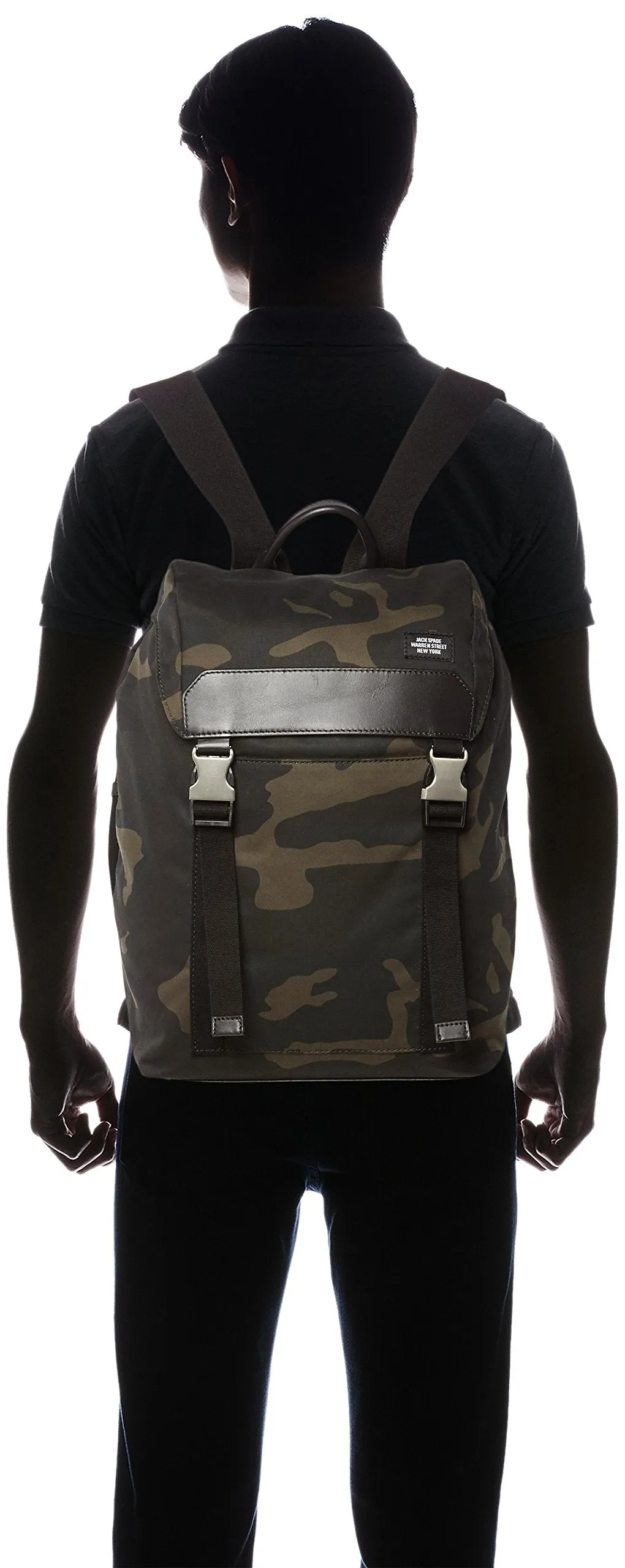 Jack Spade Men's Camo Waxwear Army Backpack