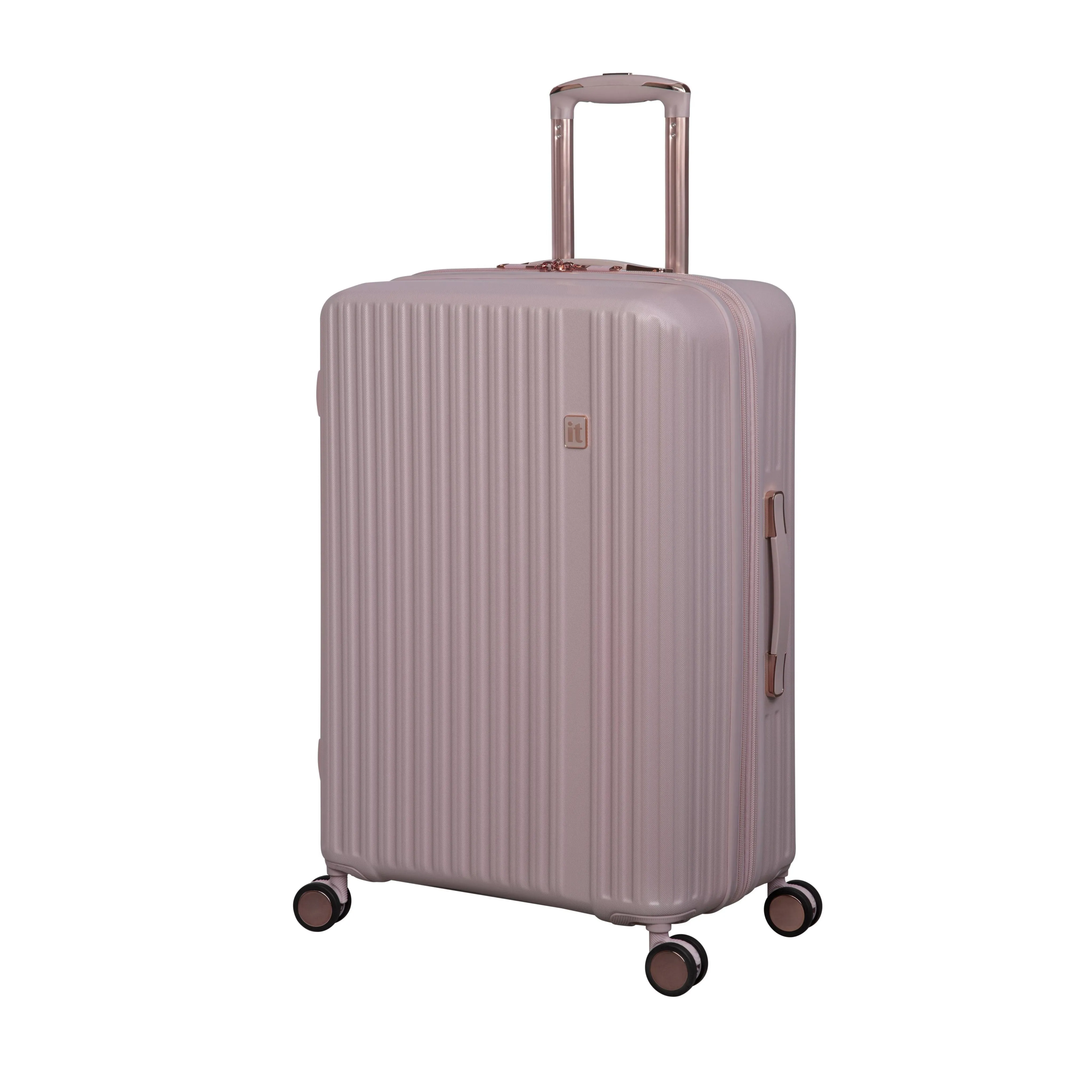 Luxuriant 27" Hardside Checked 8 Wheel Expandable Spinner (Prada Pink)