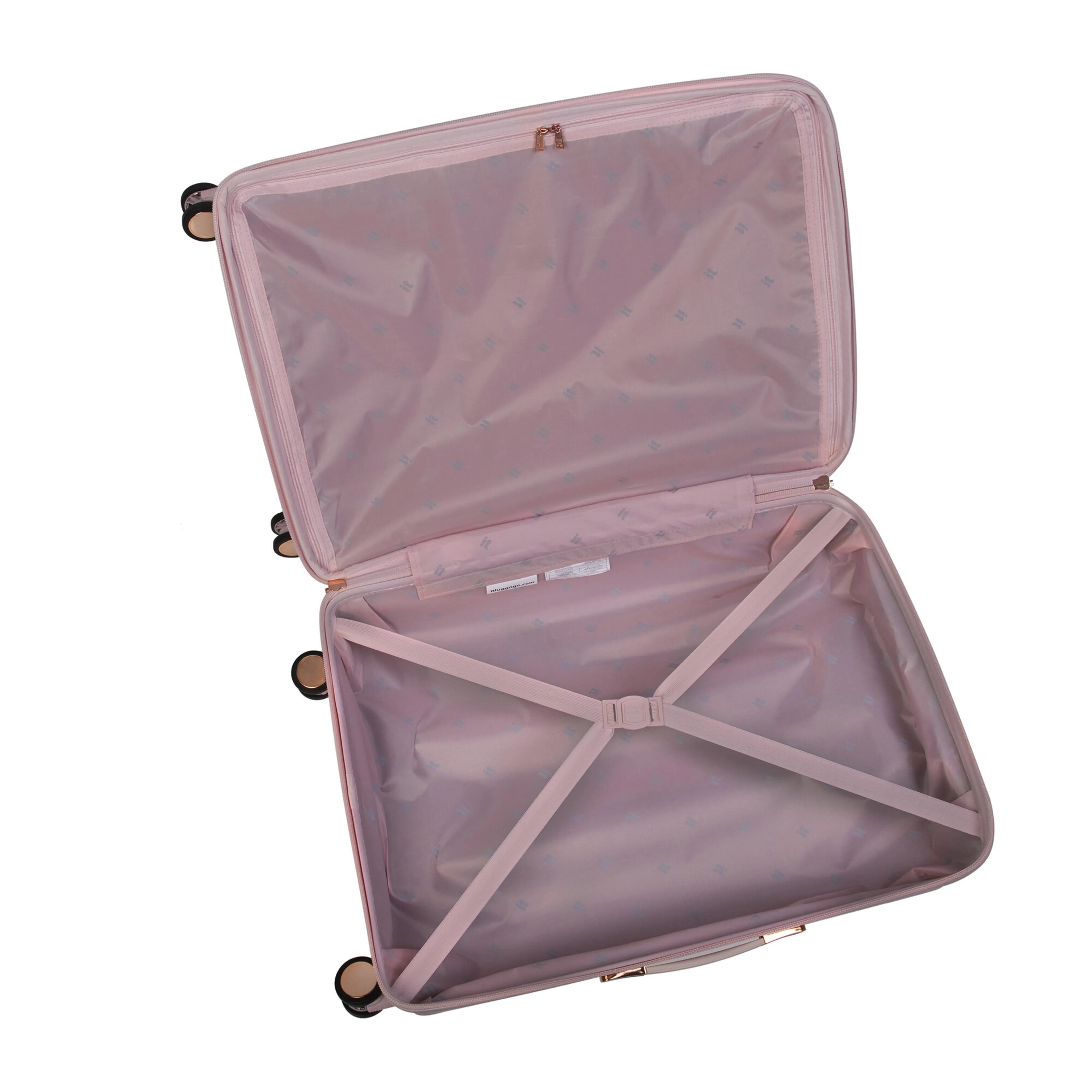 Luxuriant 27" Hardside Checked 8 Wheel Expandable Spinner (Prada Pink)