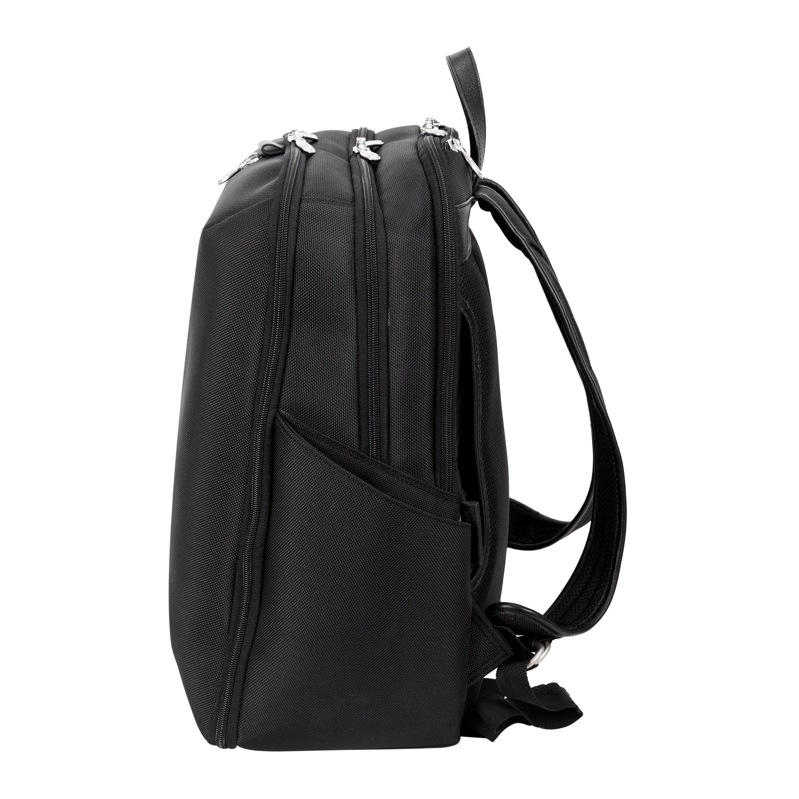 McKlein USA Englewood 17" Nylon Triple Compartment Carry-All Laptop & Tablet Weekend Backpack