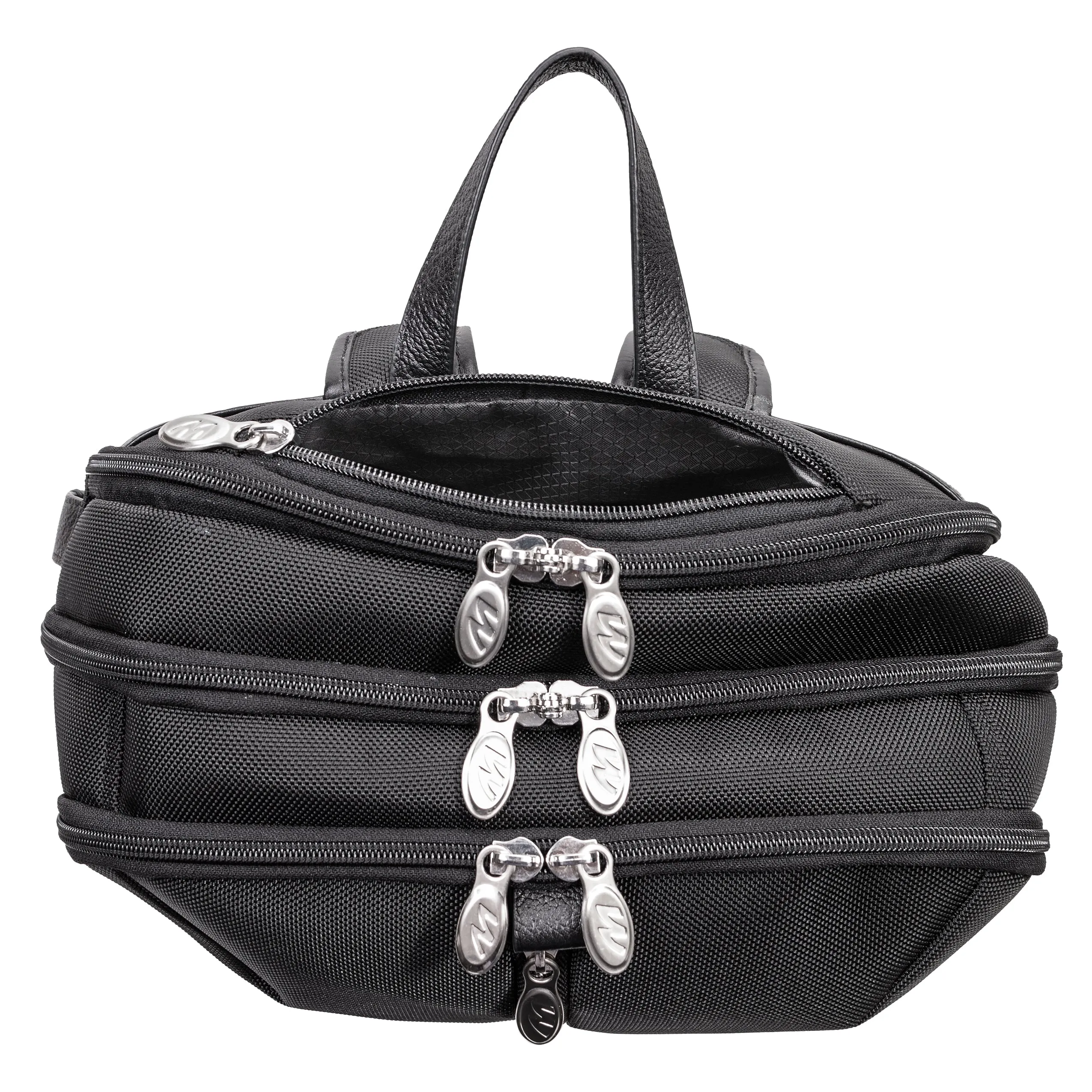McKlein USA Englewood 17" Nylon Triple Compartment Carry-All Laptop & Tablet Weekend Backpack