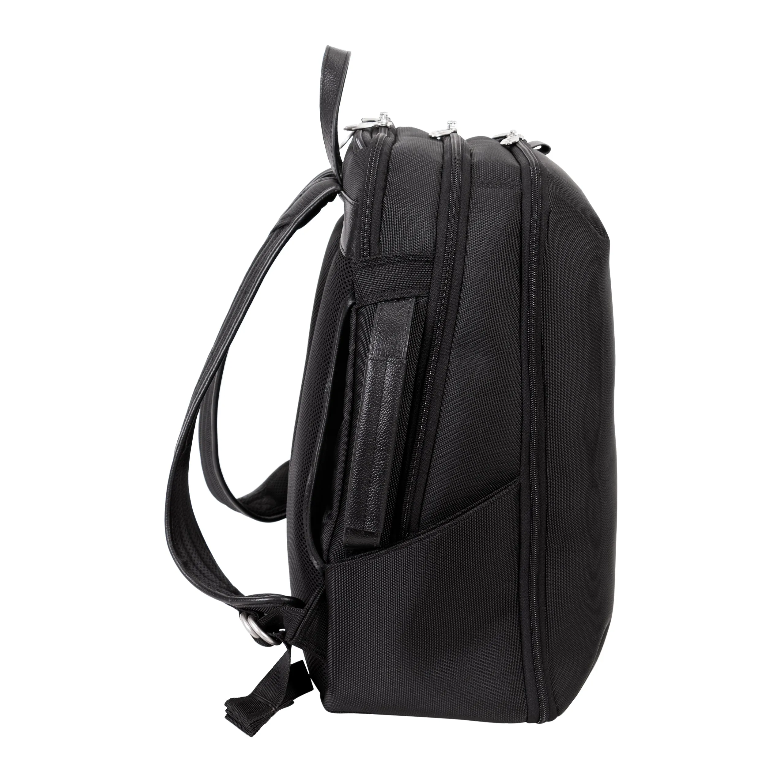 McKlein USA Englewood 17" Nylon Triple Compartment Carry-All Laptop & Tablet Weekend Backpack