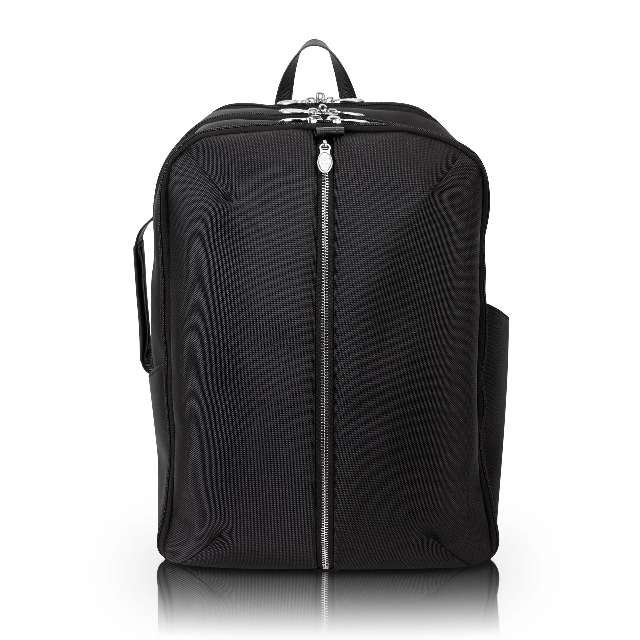 McKlein USA Englewood 17" Nylon Triple Compartment Carry-All Laptop & Tablet Weekend Backpack