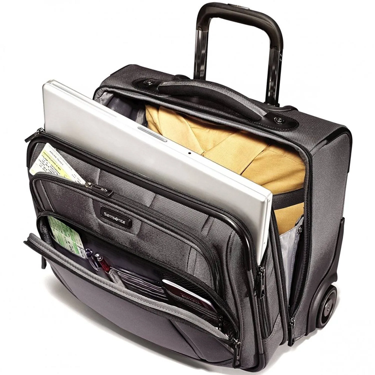 Samsonite Dk3 Set Wheeled Underseater Tote & 25 4-Wheeled Spinner