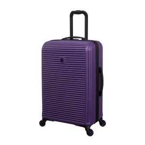 Shutter 27" Hardside Checked 4 Wheel Spinner (Purple)