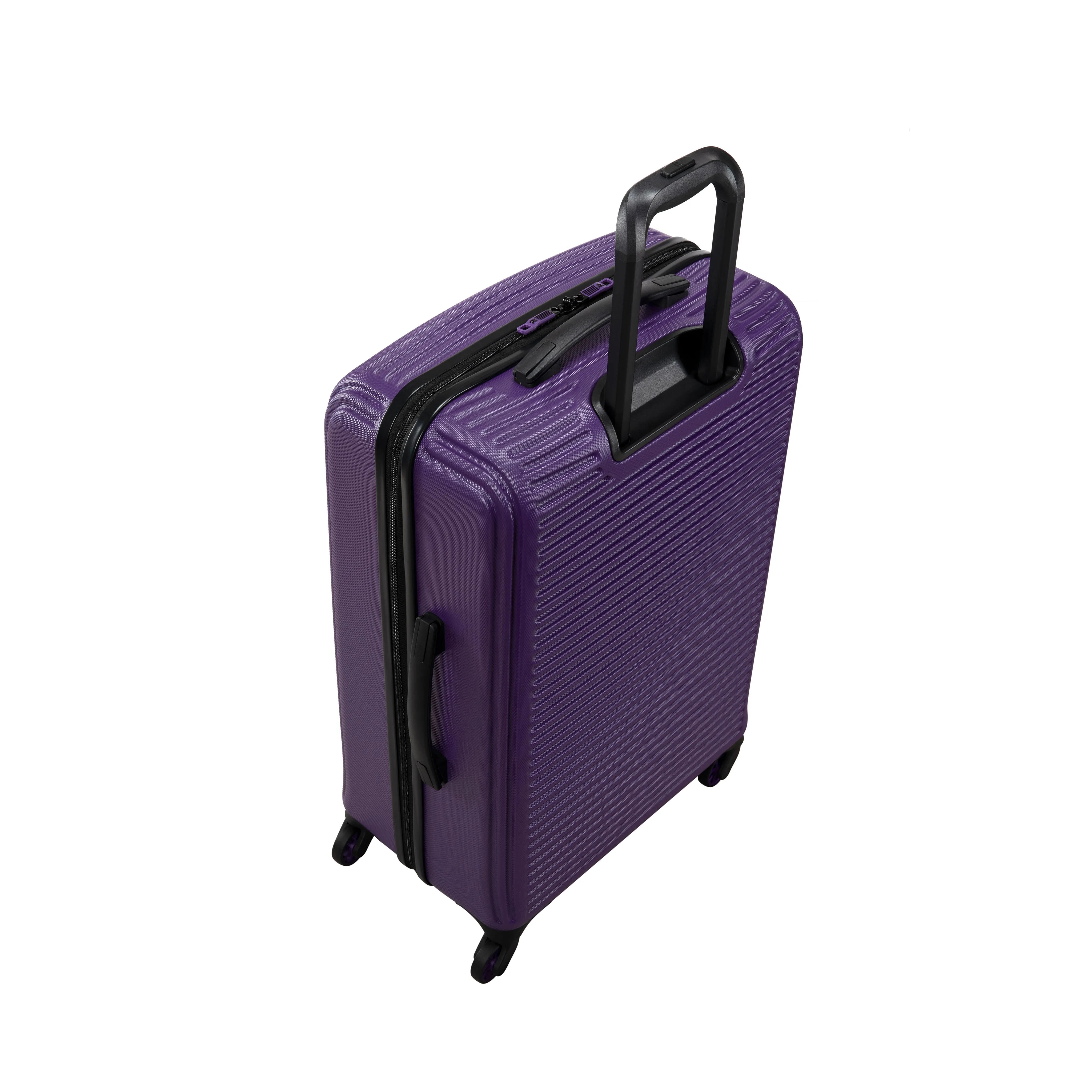 Shutter 27" Hardside Checked 4 Wheel Spinner (Purple)