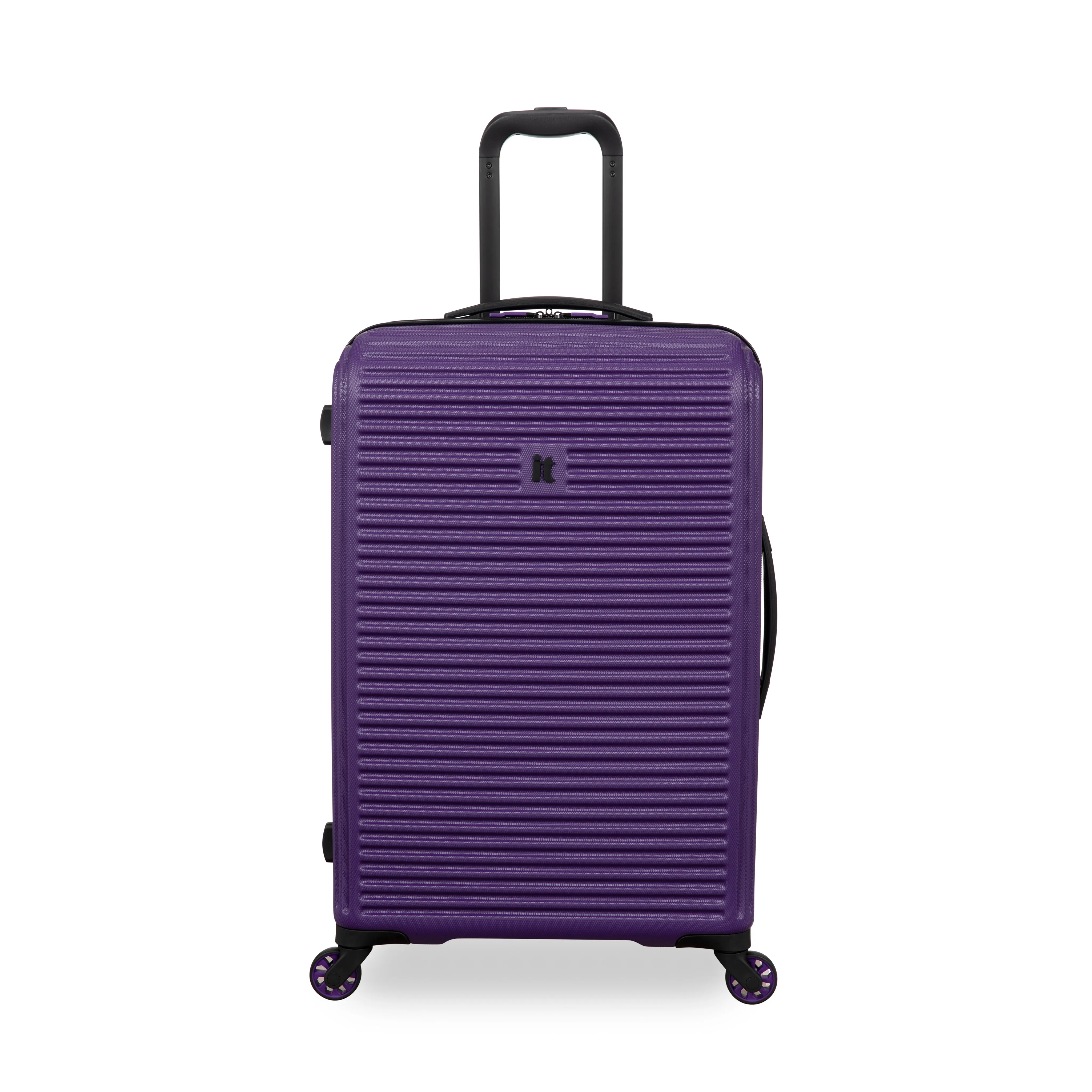 Shutter 27" Hardside Checked 4 Wheel Spinner (Purple)