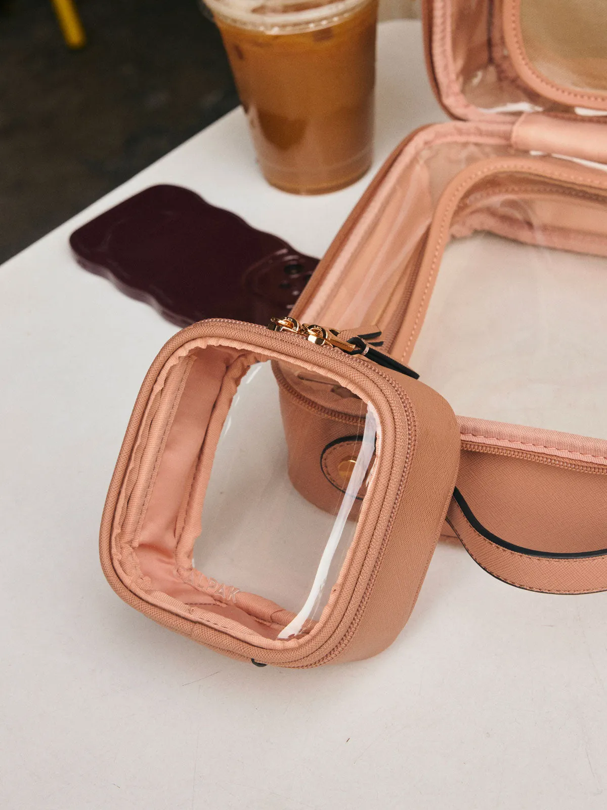 Tiny Clear Cosmetics Case