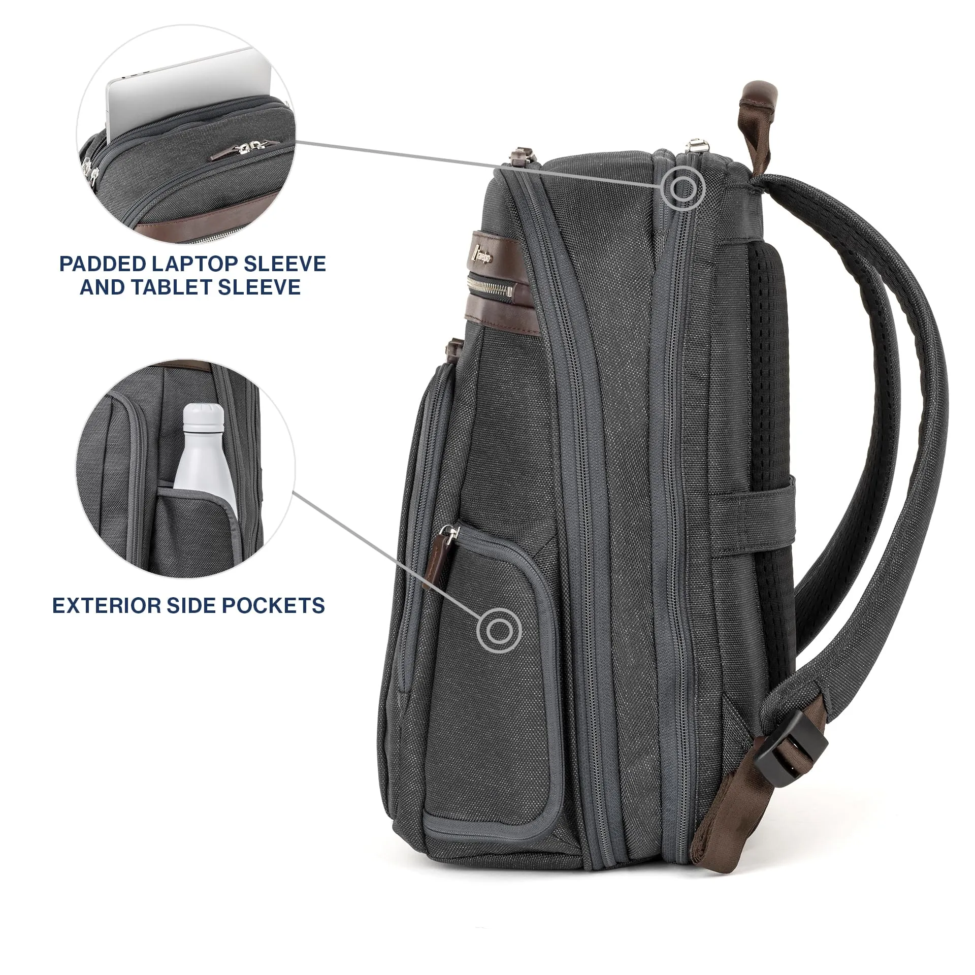 Travelpro Platinum Elite Laptop Travel Backpack, Fits up to 17.5 Inch Laptop