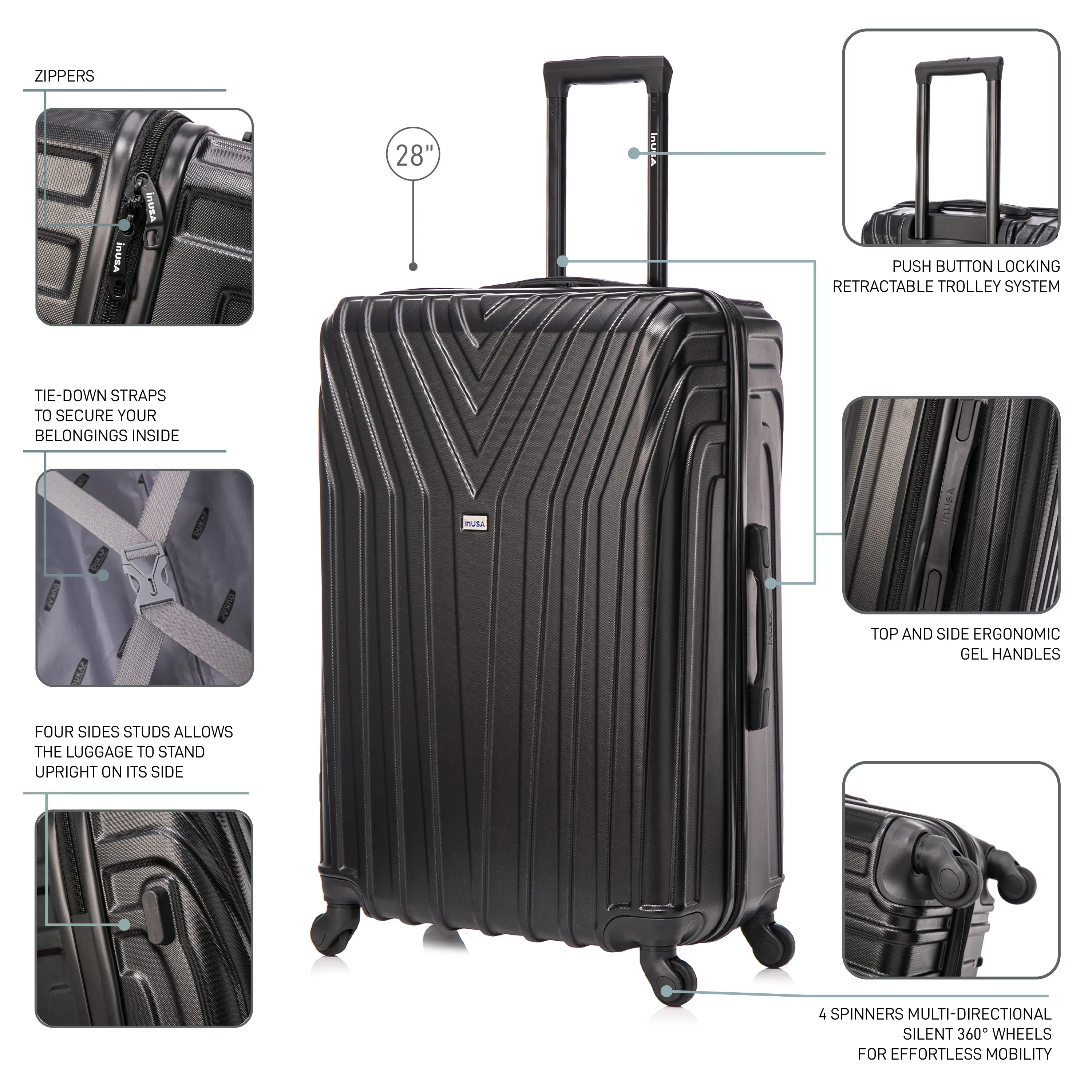 Vasty 3 Piece Set 20''/24''/28''