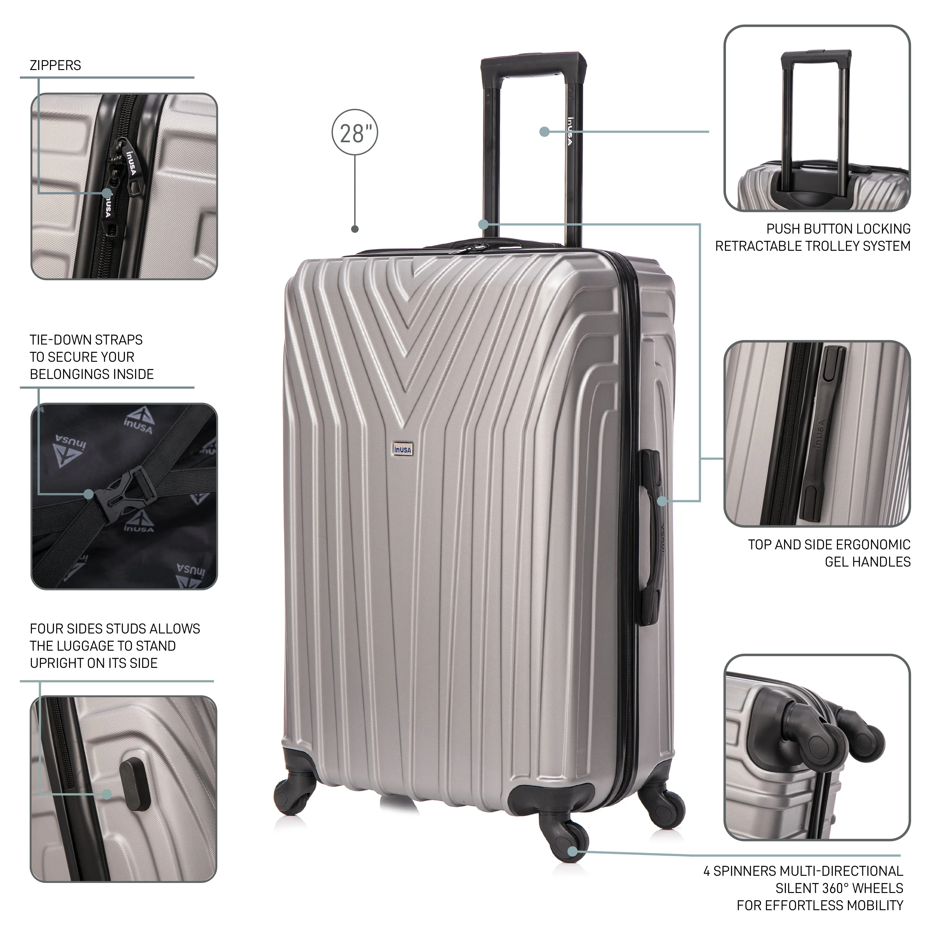 Vasty 3 Piece Set 20''/24''/28''