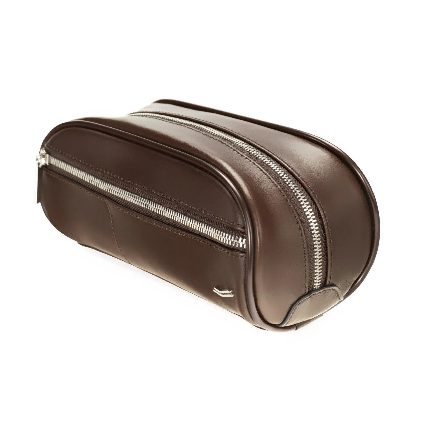 Vocier 2-Piece Travel Set Leather Travel Bag & Dopp Kit