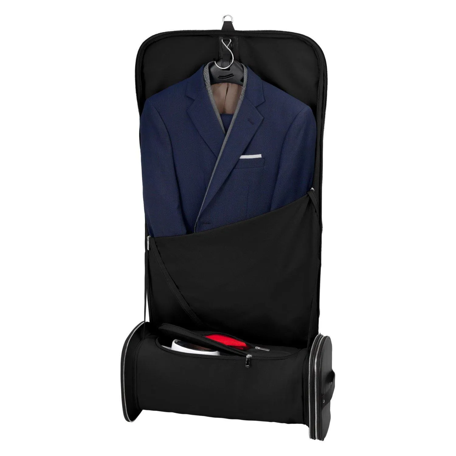 Vocier 2-Piece Travel Set Leather Travel Bag & Dopp Kit