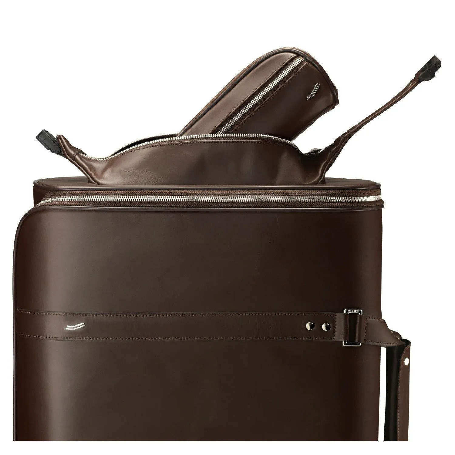 Vocier 2-Piece Travel Set Leather Travel Bag & Dopp Kit