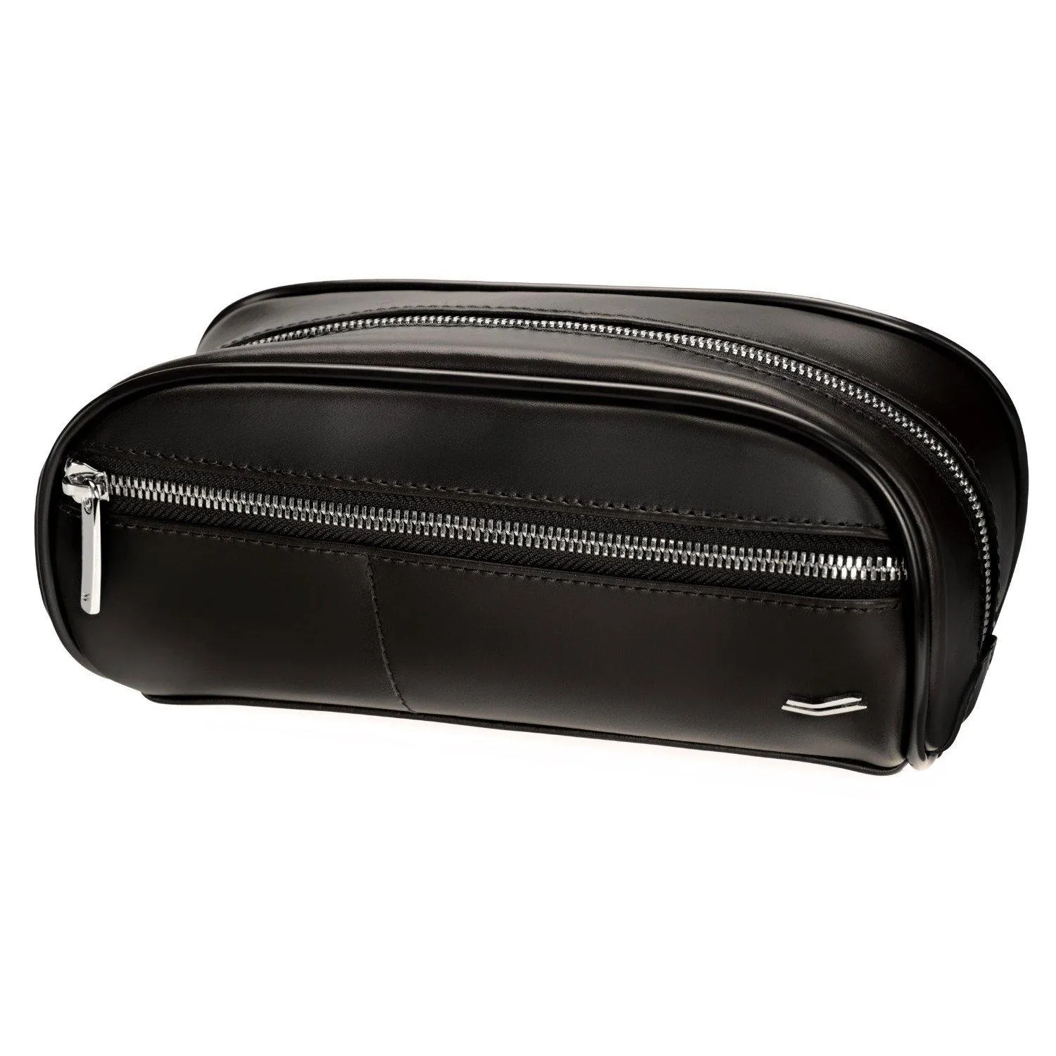 Vocier 2-Piece Travel Set Leather Travel Bag & Dopp Kit